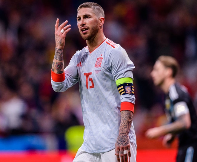 Đội trưởng La Roja, Sergio Ramos.