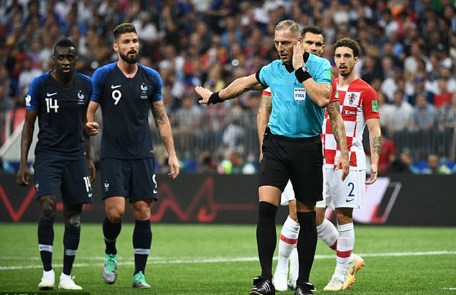 Công nghệ VAR được áp dụng trong trận chung kết World Cup 2018 giữa Pháp và Croatia.