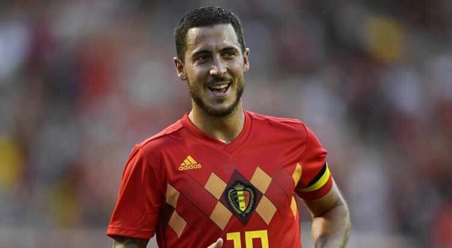 Tiền đạo Eden Hazard cùng Bỉ đọ tài với Iceland sau khi bình phục chấn thương.