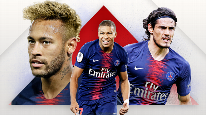 Hàng công của nhà vô địch nước Pháp, PSG.