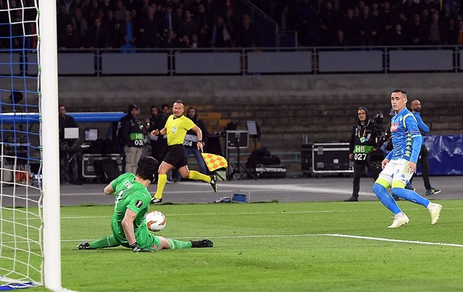 Các chân sút Napoli có một màn trình diễn nghèo nàn.