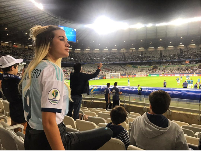 Sofia thường xuyên xuất hiện trong các trận đấu bóng đá của đội tuyển Argentina.