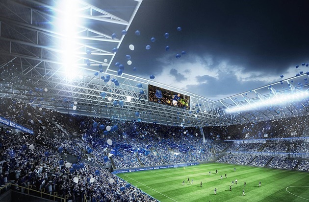 Chất liệu xây dựng sân mới của Everton là gạch và thép. Các kiến trúc sư thiết kế chia sẻ, hai chất liệu này sẽ giúp người hâm mộ đội bóng cảm thấy tự hào về quá khứ hàng hải lẫy lừng của thành phố cảng Liverpool. Ngoài ra, sân nhà mới của The Toffees cũng được thắt chặt các biện pháp bảo vệ an toàn nơi ngồi cho các cổ động viên.