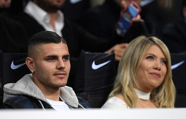 Mauro Icardi và cô vợ Wanda Nara.