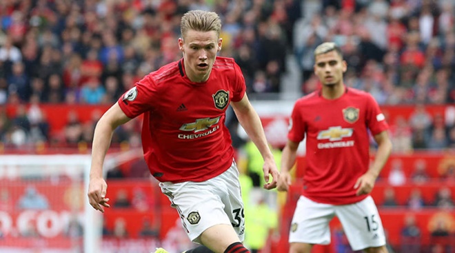 McTominay trong màu áo Man United.