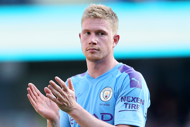 De Bruyne trong màu áo Man City.
