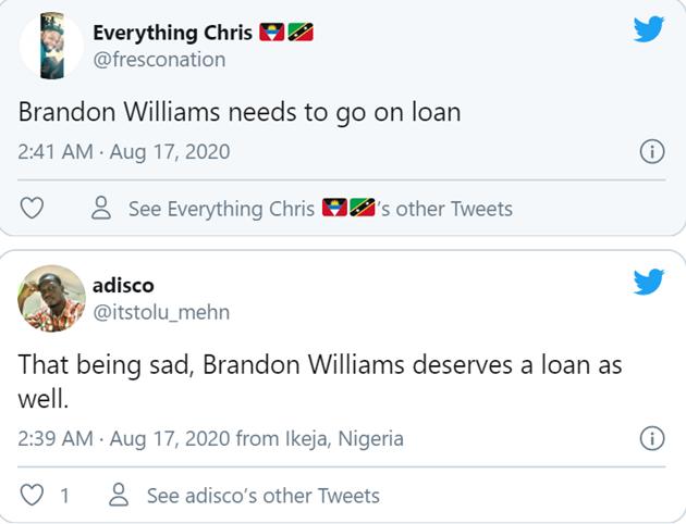 Các CĐV Man United cho rằng, Williams cần được đem cho mượn.