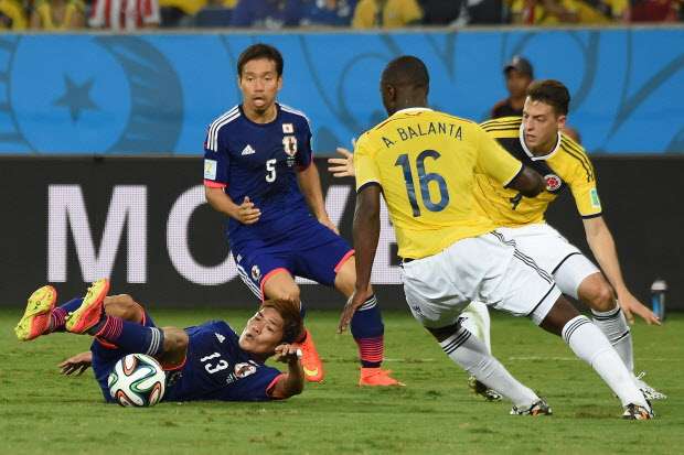 Eder Balanta góp mặt trong đội hình ĐTQG Colombia dự World Cup 2014.