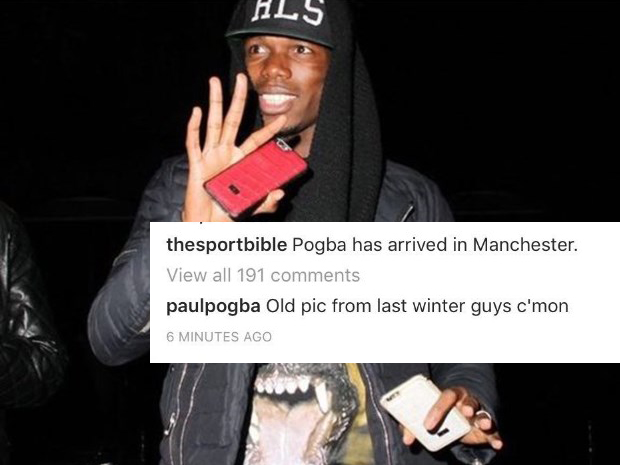 Pogba vẫn chưa đến Manchester? Ảnh: Internet.