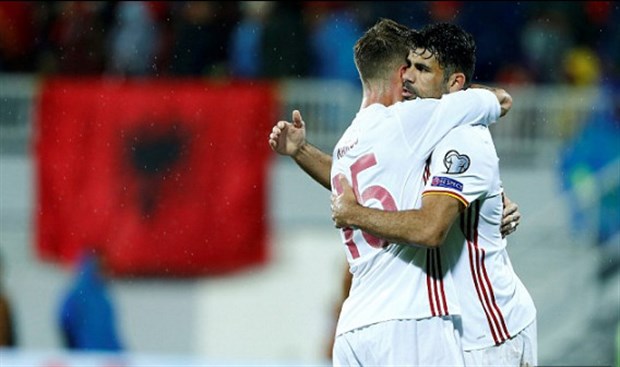 Phải đến phút 55, sự xuất sắc của Diego Costa mới giúp nhà cựu vô địch châu Âu và thế giới mở tỉ số. Ảnh: Internet.