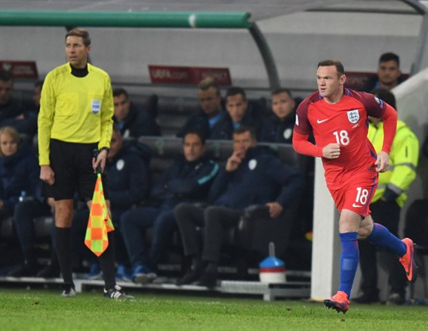 Rooney được tung vào sân phút 73 nhằm thay đổi thế trận cho ĐT Anh. Ảnh: Internet