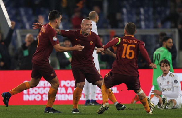 Bàn thắng duy nhất của trận đấu lại đến từ tiền vệ với pha dứt điểm tuyệt đẹp của Nainggolan ở phút 61.