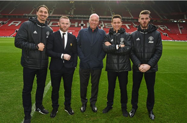 Những cầu thủ khác như Herrera hay De Gea cũng xuất hiện trong sự kiện này.