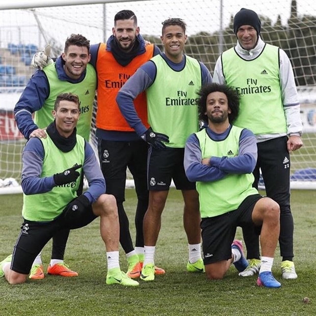 Ronaldo đang có một tâm trạng vô cùng thoải mái.