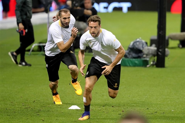 Buổi tập của Juventus đã diễn ra với sự tập trung cao độ.