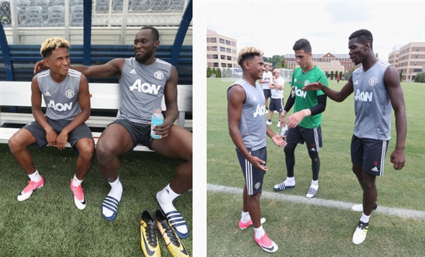 Tài năng trẻ Demitri Mitchell cũng đã nhận được rất nhiều lời động viên từ các đàn anh.