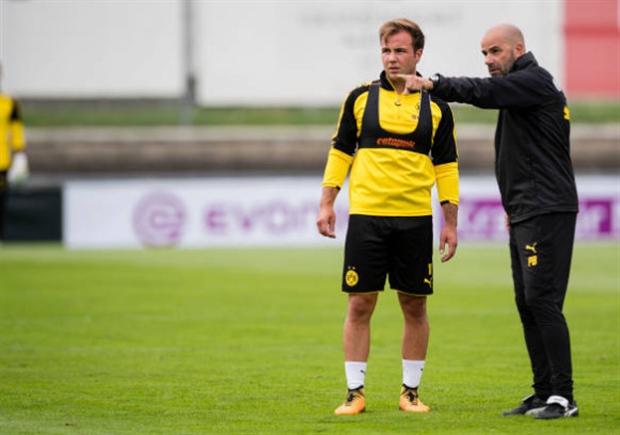 Mario Gotze, ngôi sao cũng đã trở lại tập luyện và thi đấu một thời gian sau chấn thương.