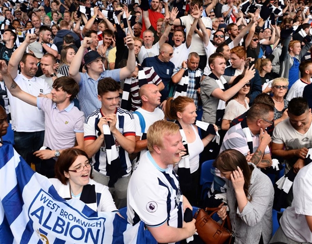 West Bromwich Albion – 4615.72 miles