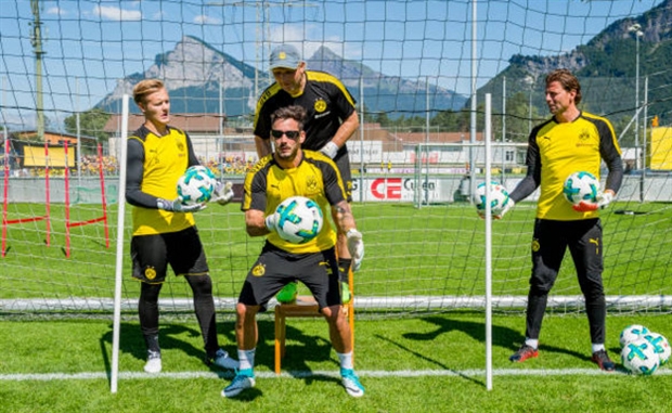 Thời lượng buổi tập của Dortmund mới đây không quá dài.