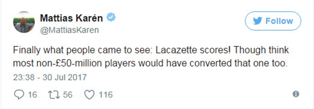 Rất nhiều CĐV Arsenal cảm thấy rất hài lòng với bản hợp đồng mới này.