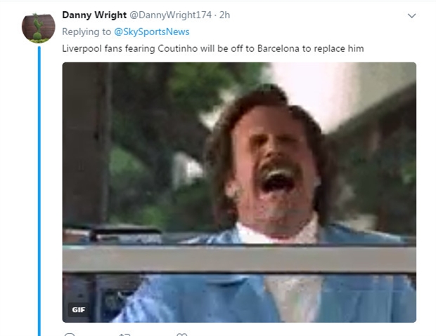 Các fan của Liverpool cũng đang khóc thét.