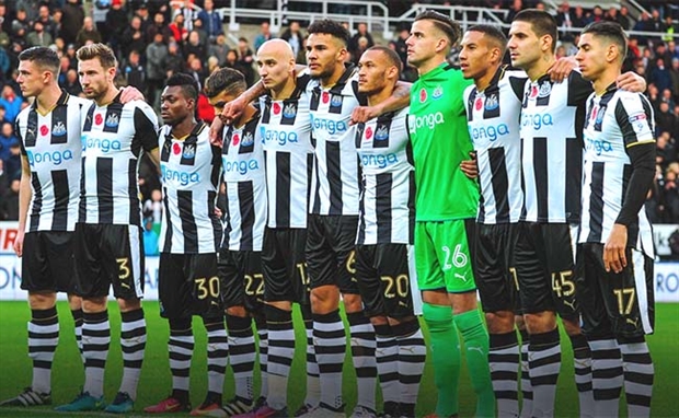 Newcastle United - Tổng giá trị đội hình = 140 triệu euro