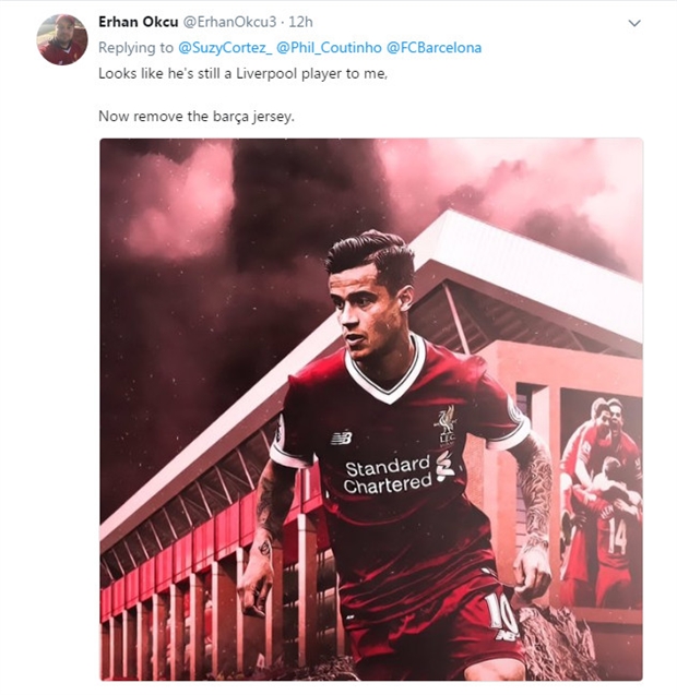 Không nhiều CĐV của Liverpool tin rằng Coutinho sẽ ra đi trong kỳ chuyển nhượng lần này.