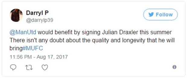 Với sự xuất hiện của Neymar, tương lai của Draxler tại PSG không còn được đảm bảo.