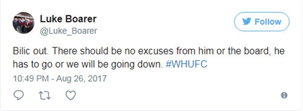 Có lẽ bất cứ lời bào chữa nào của Slaven Bilic lúc này cũng sẽ rất khó để các CĐV West Ham có thể chấp nhận.