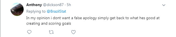 Có ý kiến cho rằng Coutinho cũng không cần phải xin lỗi bằng lời nói, mà thực tế hơn là những bàn thắng, những pha kiến tạo trong mùa giải tới.