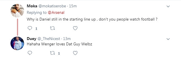 Nhiều CĐV của Arsenal đang xem quyết định tin dùng của Wenger chẳng khác nào một trò cười.