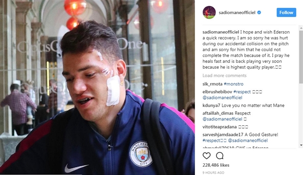 Tiền đạo của Liverpool sau đó cũng đã đăng đàn gửi lời xin lỗi trực tiếp đến Ederson, và mong thủ thành này có thể sớm trở lại thi đấu trong thời gian tới.