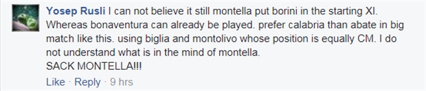 Nhiều người không hiểu vì sao Montella lại cứ quyết tin dùng Biglia, Montolivo ở tuyến giữa.