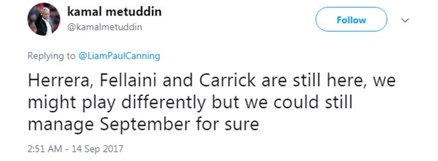 Sự luân phiên giữa Fellaini, Herrera và Carrick sẽ giúp Mourinho có thể tìm ra nhiều phương án sống không Pogba hơn.