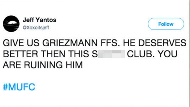 Griezmann xứng đáng được chơi tại một đối bóng lớn hơn như Man Utd.