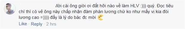 Có nhận định cho rằng ông Seo được VFF lựa chọn, đơn giản là vì ông chịu chấp nhận mức lương khiêm tốn mà VFF đưa ra.