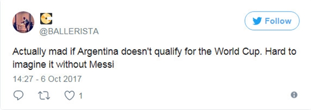 Thật khó có thể hình dung một World Cup mà không có Messi.