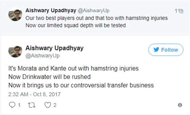 Morata và Kante không thể thi đấu, lực lượng thì lại quá mỏng, NHM Chelsea lại bắt đầu đặt dấu hỏi về công tác chuyển nhượng của đội bóng.