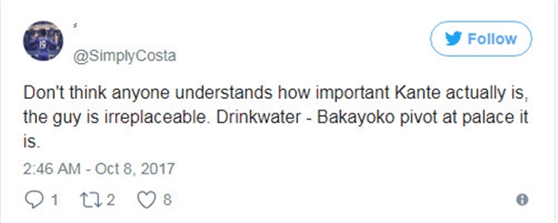 Liệu Drinkwater - Bakayoko có thể trám vào lỗ hổng mà Kante để lại.