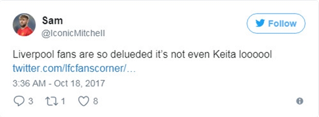 Fan Liverpool 'hố nặng' khi tung hô bom tấn Keita - Bóng Đá