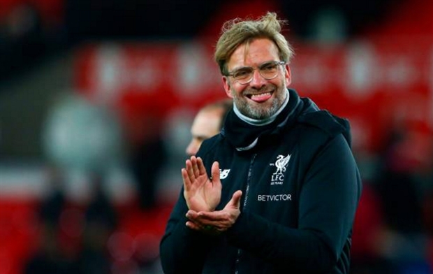 Klopp đã không giấu được niềm vui của mình sau khi trận đấu với Stoke khép lại.