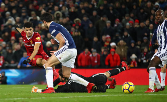 Kết quả là Liverpool chỉ giành được 1 điểm trước West Brom