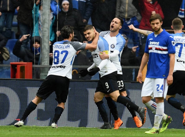 Icardi hóa Salah, Inter hủy diệt Sampdoria  - Bóng Đá