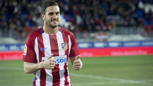 Tiền vệ Koke (Atletico Madrid).