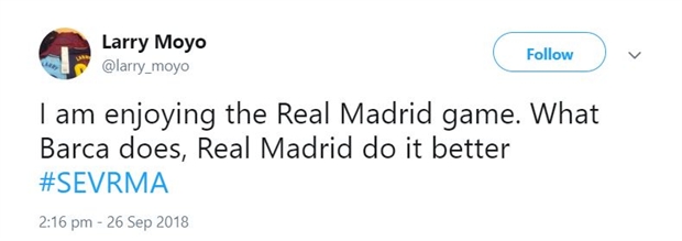 Tôi thích trận đấu của Real. Điều Barcelona làm được (thua), Real còn làm tốt hơn.