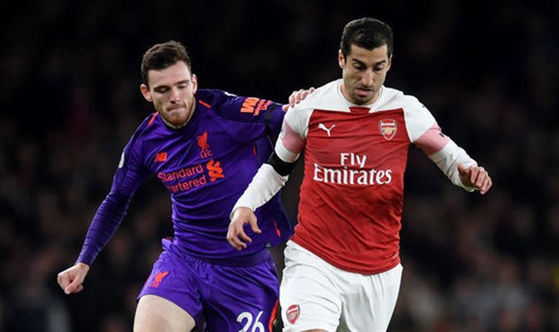 Arsenal chưa từng giành được chiến thắng nào trong 5 lần làm khách tới tới Anfield với tổng số bàn thua là 17.