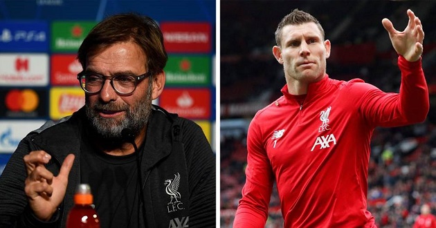 Klopp explains why he picked Milner over Gomez as right-back against Genk - Bóng Đá
