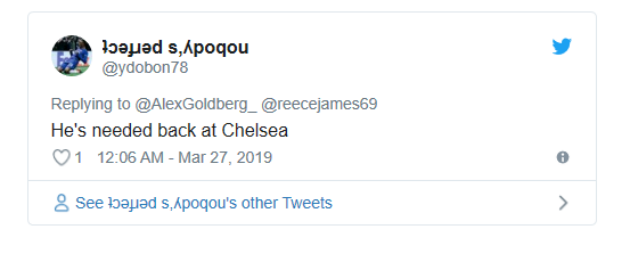 "Cậu ấy nên được trở lại Chelsea." ʇɔǝɟɹǝd s,ʎpoqou.