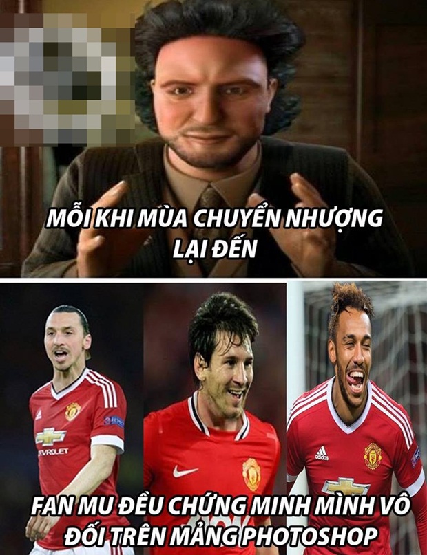 Khả năng ghép ảnh của fan M.U giờ là "đỉnh của đỉnh". Ảnh: Internet.