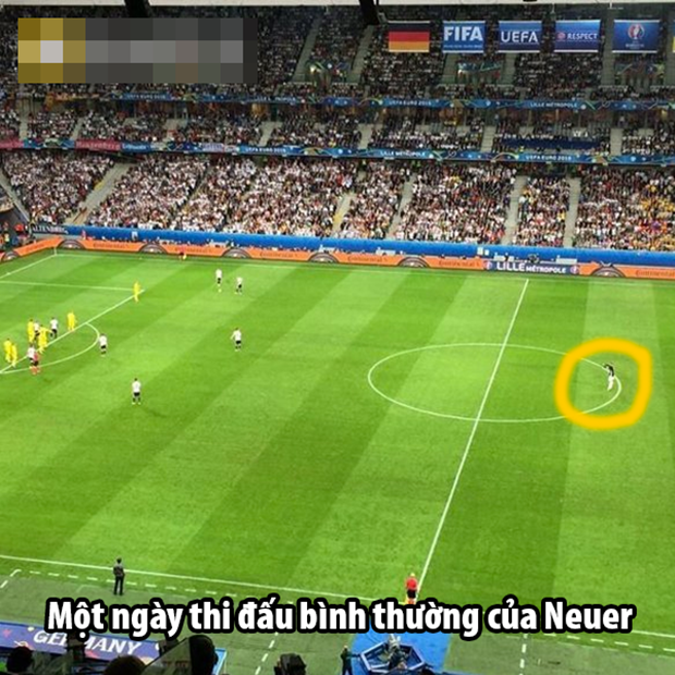 Thói quen "bá dạo" của Neuer. Ảnh: Internet.